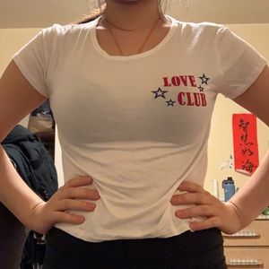 F21 “love club” shirt